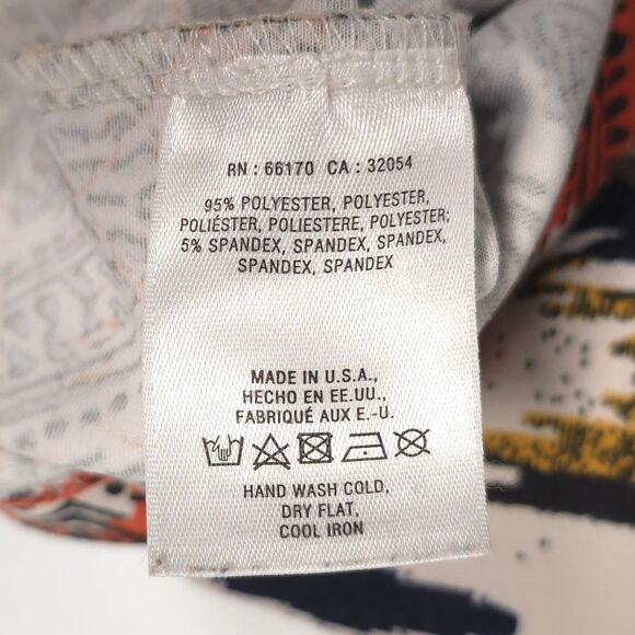 Maeve Anthropologie Iguazu Ikat Midi Skirt Pencil Size SMALL P Stretch USA MADE - Picture 10 of 10